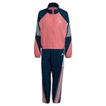 Adidas GL9464 W TS WVN GAMETI Tracksuit Womens Hazy Rose/Crew Navy/White L