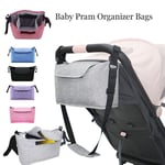 Barnvagnshängväska Barnvagn Baby Organizer Mummy Bag Black