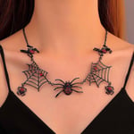 Halloween Bat Spider Web Choker kaulakorut goottilainen kaulus kaulakoru riipus ketju korut naisille ja tytöille