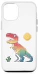 iPhone 12/12 Pro Pixel Dinosaur Retro Style - 8-Bit Dino Graphic Case