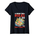 Womens I Read The Rules So You Don't Have To -------- V-Neck T-Shirt