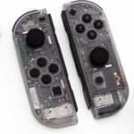 Left Right Housing For Nintendo Switch Joy-con Tool Set Clear Transparent Silver