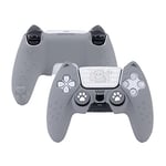 GeekShare Grey Cat Paw PS5 Controller Skin Anti-Slip Silicone Skin Protective Cover Case for Playstation 5 Wireless Controller Accessories