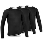 GripGrab Ride sous-Maillot Cyclisme Homme Thermique Manches Longues Lots de 1 et 3 Débardeurs Vélo Anti-Odeurs Base Layer