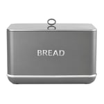 Tower Renaissance Bread Bin with Pull Silver Stainless Steel Lid T826175GRY