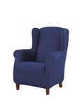 Estoralis Berta Housse de Fauteuil à Oreilles élastique, Tissu, Bleu