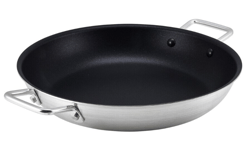 Paella Pan Heavy Duty Genware Teflon Non Stick Aluminium Frying Pan 35cm