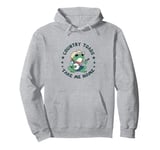 Cool Cowboy Toad Playing Music, Country "Toads",Take Me Home Pullover Hoodie