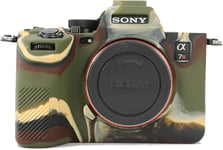 Accessoire pour Sony A7RV, étui de protection en silicone souple pour appareil photo numérique Sony A7R5/A7R V/Alpha 7R V/A7RV/A7R 5/A7RM5, étui léger pour appareil photo A7 RV - Camouflage.[G323]