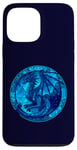 Coque pour iPhone 13 Pro Max Dragon bleu