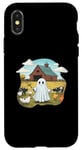 iPhone X/XS Funny Ghost Farmer Halloween Barnyard Farm Animal Cute Ghost Case