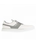 Timberland Mens Maple Grove Low Lace Trainers in White Grey Leather (archived) - Size UK 8