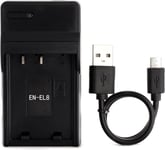 en-EL8 USB Chargeur pour Nikon Coolpix S52c, P1, P2, S1, S2, S3, S5, S50, S50c, S51, S51c, S52, S6, S7, S7c, S8, S9 Cam?ra et Plus