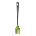 Mastrad Pinceau Cuisine INOX et Silicone - Tête Amovible et Manche en Acier - Résiste à la Chaleur (300°C) - Passe au Lave-Vaisselle - Vert - F13018