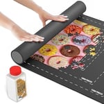 Point Games Puzelworx Puzzle Mat, Roll Up Puzzle Jigsaw Board foldable for Jigsaw Board Puzzles - 1500 Pieces Protector Jigsaw Mat, Saver, Organizer, Non-Slip Rubber Bottom + Bonus Puzzle Glue