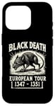 Coque pour iPhone 16 Pro Black Death European Tour Plague Rat Histoire médiévale