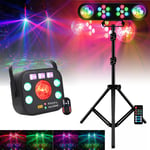 Pack Lumière Portique Mooving LEDBAR-ASTRO-RC 4 effets - Effet Combiné 5-en-1 DMX Wash UV Laser Strobe Astro Ibiza FULLMOON