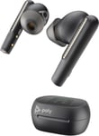 POLY Voyager Free 60+ UC M Carbon Black Earbuds +BT700 USB-C Adapter +Touchscreen Charge Case Headset Trådlös I öra Samtal/musik USB Type-C Bluetooth Svart