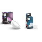 Philips Hue White & Color Ambiance, lampe Bloom, 4ème génération - Blanc, 7W, compatible Bluetooth & bouton télécommande Tap Dial Switch, blanc, permet le contrôle de plusieurs pièces