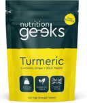 Nutrition Geeks Turmeric Curcumin, Ginger and Black Pepper 2000mg - 120 High...