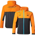 Herr Castore Orange/Charcoal McLaren F1 Team 2023 Replika Huvtröja Full-Zip Regnjacka XL