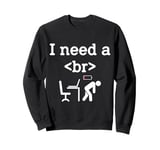 I need a break br > Artificial intelligence future is here Sweatshirt