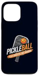 Coque pour iPhone 13 Pro Max Pickleball Play Smarter Not Harder Funny pour hommes et femmes