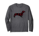 Funny Kiss a Wiener Dachshund Dog Gift Long Sleeve T-Shirt