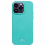 Mercury iPhone 15 Pro Skal Jelly Glitter Cyan