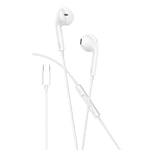 In-Ear USB-C Hörlurar för Samsung / iPhone 15, 16 och Mobiler med USB-C-kontakt -XO Vit