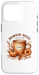 Coque pour iPhone 16 Pro Pumpkin Spice Coffee Club Autumn Vibes Cosy Season Automne