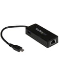 StarTech.com Adaptateur réseau USB-C vers RJ45 Gigabit Ethernet avec port USB supplémentaire - M/F 3.1 Gen 1 (5 Gb/s)