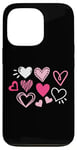 iPhone 13 Pro Cute Happy Valentines Day Cute Love Heart Pattern Women Kids Case