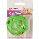 Cat Ball With Holes + Squeaking Mouse Green 1 st - Kissat - Kissan lelut ja kissan huiskat - Aktivointilelut - Flamingo