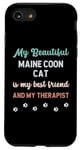 Coque pour iPhone SE (2020) / 7 / 8 Maine Coon Cat, maman, père, propriétaire, amoureux, thérapeute et ami