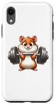 Coque pour iPhone XR Hamster Mignon Haltérophilie Fitness Gym Musculation