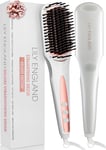 Ionic Hair Straightener Brush for Women, Fast Heating Ceramic & Anti-Scald - Hot