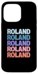 Coque pour iPhone 14 Pro Max Funny Modern Repeated Text Design Roland