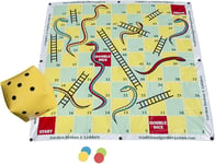 Traditional Garden Games 2 x 2 m Snakes and Ladders Game, multicoloured