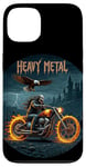 Coque pour iPhone 13 Heavy Metal Thrash Hard Rock Horreur Rocker Tenue moto