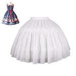 Jupon Crinoline Pour Patients,Sous-Jupe,Robe De Mariée,Cerceau,Lolita,Long Barrage,Glisse,Blanc,Tulle Rockabilly