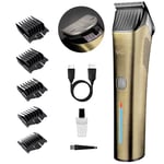 VGR Long Beard Trimmer Men Rechargeable - Cordless Hair Clippers Professional for Head Haircut - USB-C 200 Minutes Electric Battery - Ceramic Blades - 7000 RPM