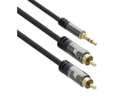 Act 5 Meters High Quality Audio Connection Cable 1X 3.5Mm Stereo Jack Male - 2X Rca Male (Ac3607)