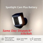 Ring Spotlight Cam Plus Battery Wireless In/outdoor Security Camera 1080p Black
