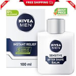 NIVEA MEN Sensitive Post Shave Balm (100ml) 0% Alcohol with Chamomile....