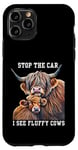 Coque pour iPhone 11 Pro Arrêtez la voiture, je vois une éleveuse de vaches moelleuses qui aime les vaches