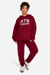 Womens Plus Ath Knitted Tracksuit - Red - 20/22, Red