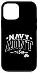 Coque pour iPhone 12 mini Navy Aunt Vibes : soutien et force fiers