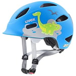 uvex Oyo Style - Casque de Vélo Léger pour Enfants - Réglage de la Taille Individuel - à Compléter avec un Éclairage Led - Dino Blue Matt - 50-54 cm