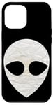 Coque pour iPhone 15 Plus Blanc Sci-Fi OVNI Flying Alien Visage Cosmique Extraterrestre